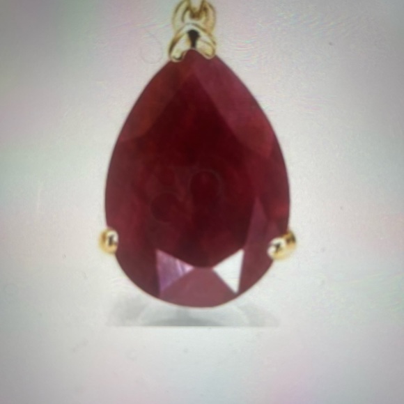 Jewelry - Ruby 1.03CT GENUINE RUBY 10KT SOLID GOLD PENDANT